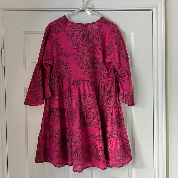 Aller Simplement Burgundy Printed Dress - Picture 5 of 7